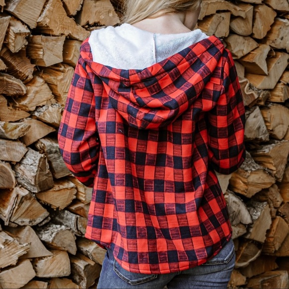 NWT Plaid jacket, fleece lined flannel Sz M, L available - Picture 2 of 5